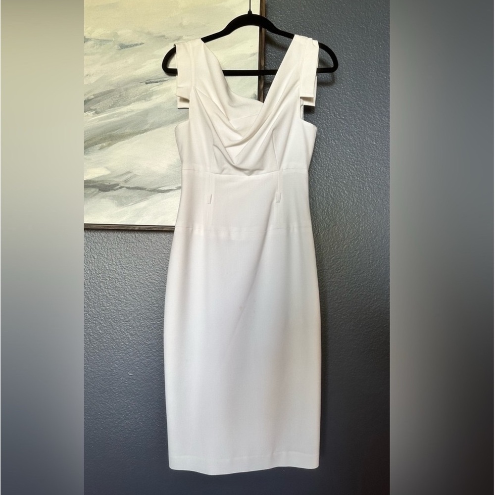 Black Halo Jackie O White Midi Dress - Picture 2 of 8